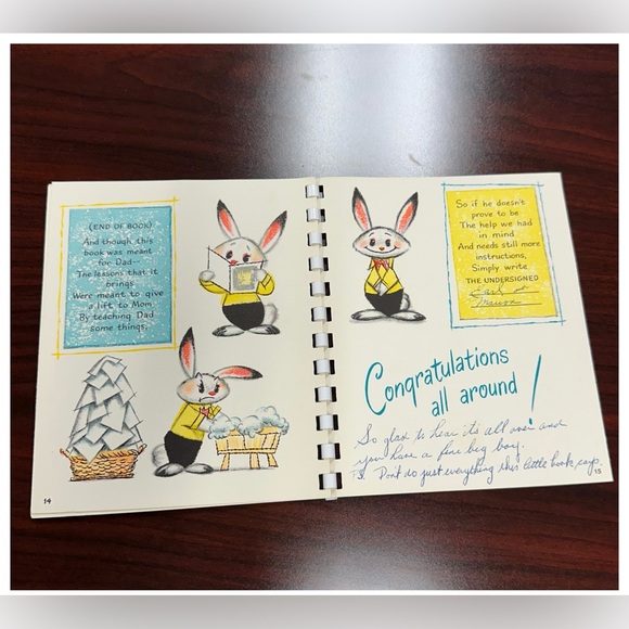 “How to Take Care of Baby” card booklet by Hallmark from 1950s - Picture 8 of 10